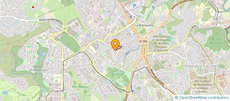 localisation de l'entreprise AVEC CALME  MONTPELLIER