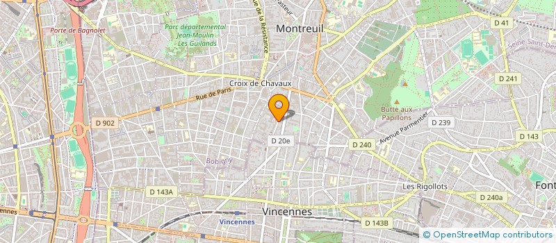 localisation de l'entreprise AVEC. CECI.  MONTREUIL