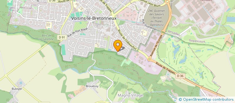 localisation de l'entreprise AVEC ELLES à VOISINS-LE-BRETONNEUX