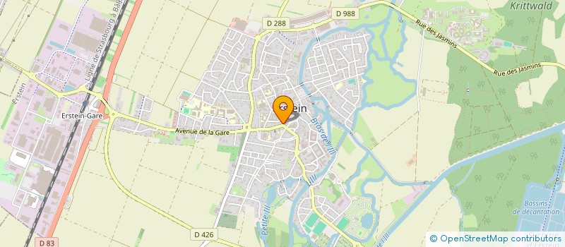 localisation de l'entreprise AVEC FORMES ET COULEURS  ERSTEIN