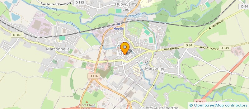 localisation de l'entreprise AVEC HELENE DANS L'HESDINOIS, TOUS ENSEMBLE, TOUS PAREILS à HESDIN