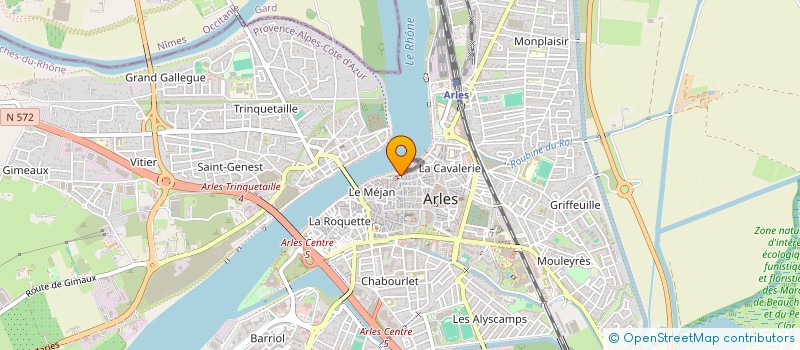 localisation de l'entreprise AVEC LE RHONE EN VIS-A-VIS LES AMIS ET ENTREPRISES PARTENAIRES DU MUSEE REATTU  ARLES