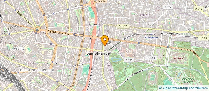 localisation de l'entreprise AVEC LE TEMPS -A.L.T. PROD. à SAINT-MANDE