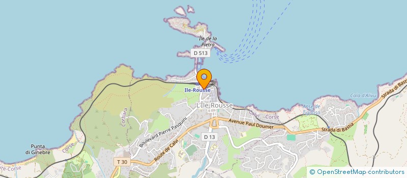 localisation de l'entreprise AVEC LES GENS DE L ILE ROUSSE POUR L ENVIRONNEMENT à L'ILE-ROUSSE