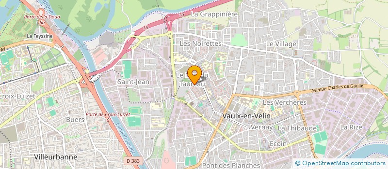 localisation de l'entreprise AVEC LES JEUNES  VAULX-EN-VELIN