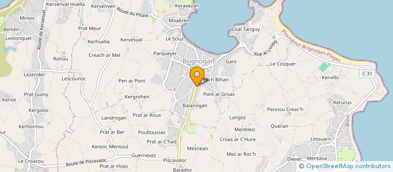 localisation de l'entreprise AVEC LUC ENTRETIEN DE JARDINS  PLOUNEOUR-BRIGNOGAN-PLAGES