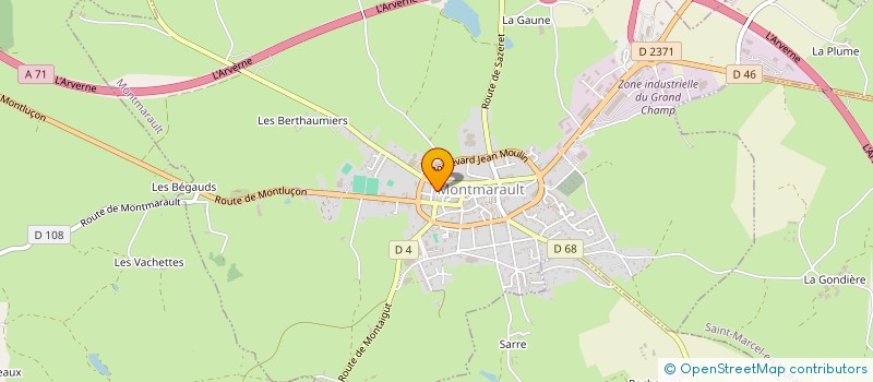 localisation de l'entreprise AVEC P.O.M.M.E  MONTMARAULT