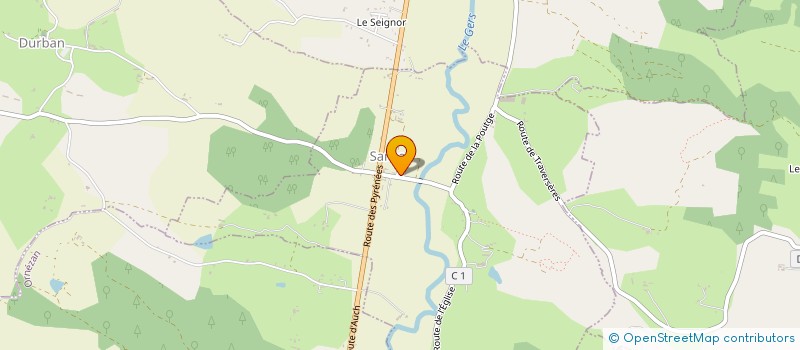 localisation de l'entreprise AVEC SANSAN, ASSOCIATION POUR LE VIVRE ENSEMBLE A SANSAN  SANSAN