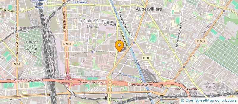 localisation de l'entreprise AVEC TEMPS  AUBERVILLIERS