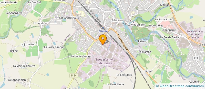 localisation de l'entreprise AVEC VOUS à CLISSON