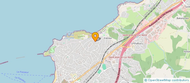 localisation de l'entreprise AVEC VOUS POUR SAINT-JEAN-DE-LUZ  SAINT-JEAN-DE-LUZ