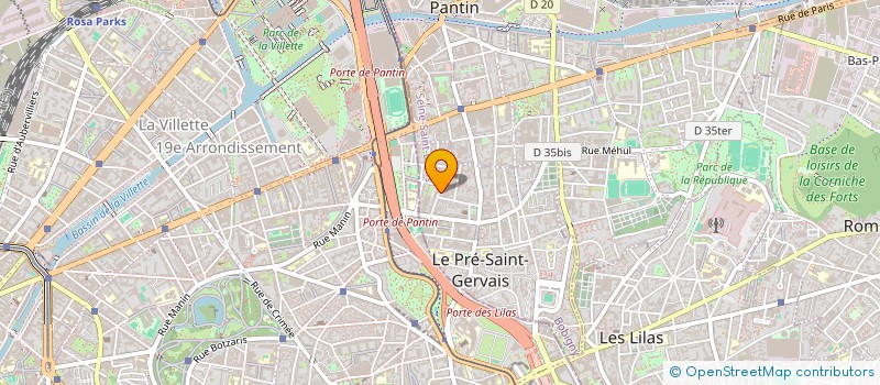 localisation de l'entreprise AVEC VOUS PUBLICITE à LE PRE-SAINT-GERVAIS