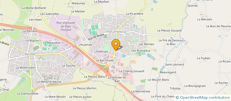 localisation de l'entreprise AVECSANTE BRETAGNE  KERVIGNAC