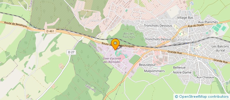 localisation de l'entreprise AVECSTEEL  VALDAHON