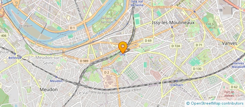 localisation de l'entreprise AVEDIS à ISSY-LES-MOULINEAUX