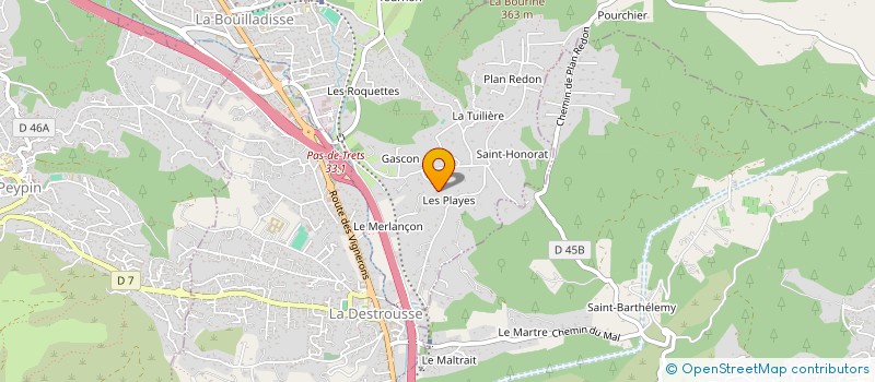 localisation de l'entreprise AVEDIS VIDEO-PHOTO  LA BOUILLADISSE