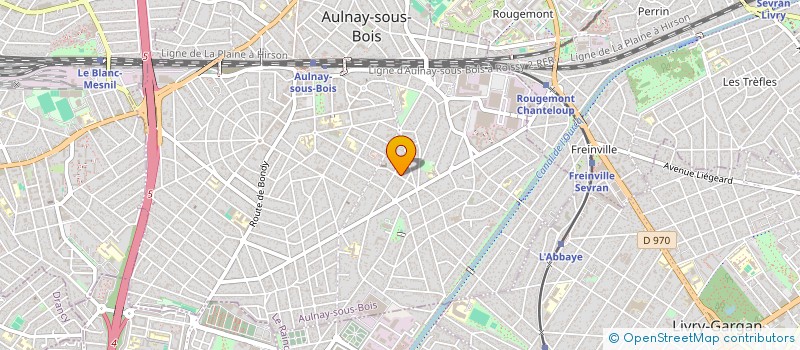 localisation de l'entreprise AVEK à AULNAY-SOUS-BOIS