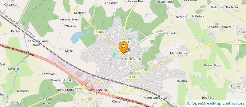 localisation de l'entreprise AVEK NATUR à LANDEVANT
