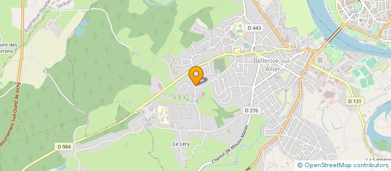 localisation de l'entreprise AVEKA à BELLERIVE-SUR-ALLIER