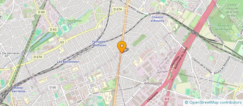 localisation de l'entreprise AVEKA à ANTONY