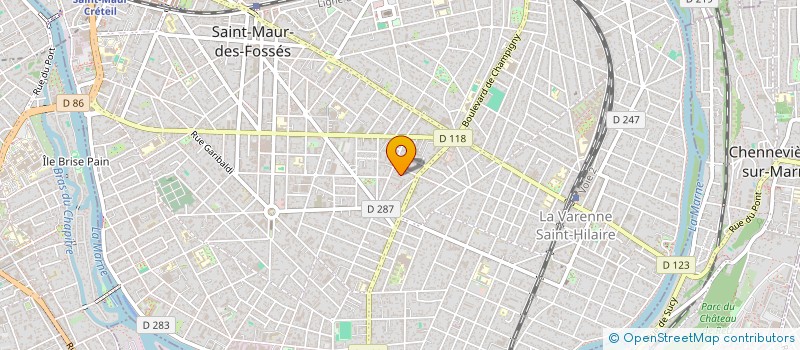 localisation de l'entreprise AVEL 1 à SAINT-MAUR-DES-FOSSES