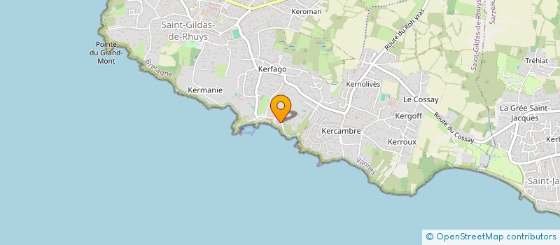 localisation de l'entreprise AVEL A-BENN  SAINT-GILDAS-DE-RHUYS