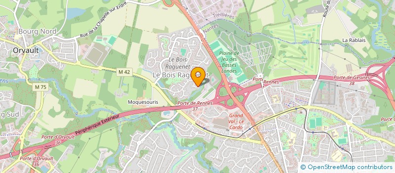 localisation de l'entreprise AVEL AR MOR à ORVAULT