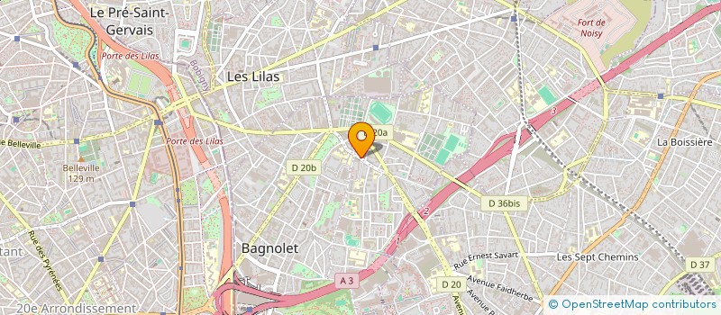localisation de l'entreprise AVEL AUTO à BAGNOLET