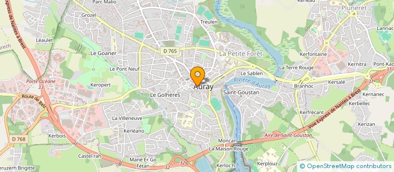 localisation de l'entreprise AVEL BREIZH à AURAY
