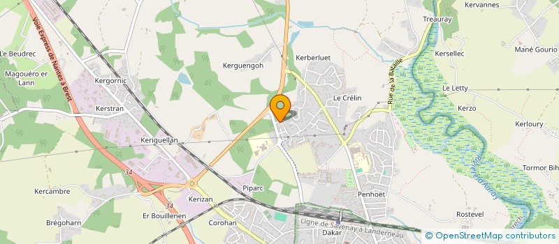 localisation de l'entreprise AVEL DEVELOPPEMENT  BRECH