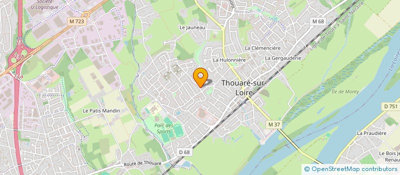 localisation de l'entreprise AVEL DOUGER  THOUARE-SUR-LOIRE