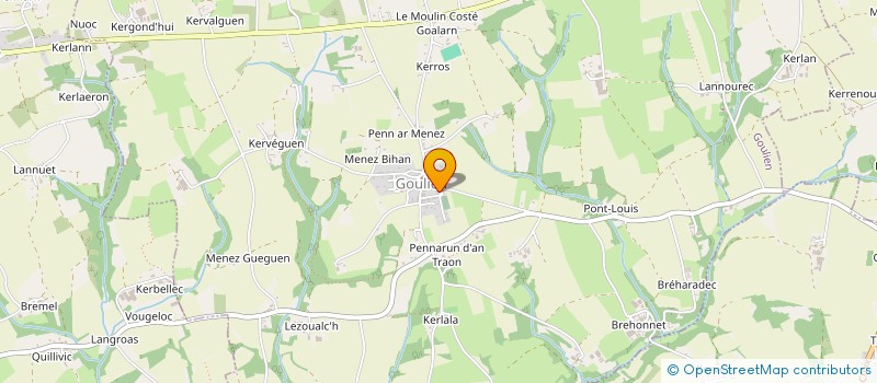 localisation de l'entreprise AVEL DRO  GOULIEN