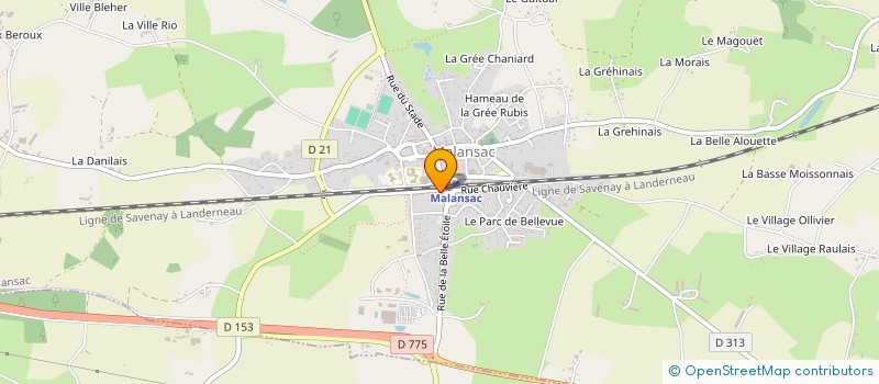 localisation de l'entreprise AVEL DYNAMICS  MALANSAC