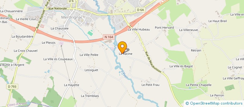 localisation de l'entreprise AVEL HEOL à MERDRIGNAC