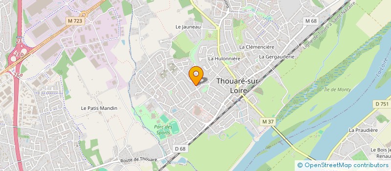 localisation de l'entreprise AVEL KARANTEZ  THOUARE-SUR-LOIRE