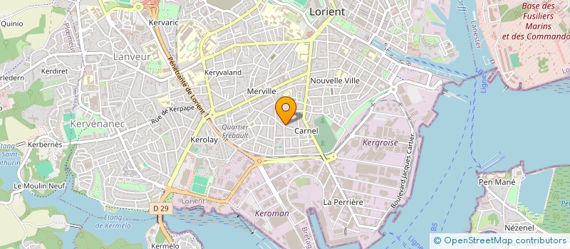 localisation de l'entreprise AVEL MOR  LORIENT