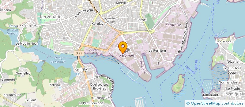 localisation de l'entreprise AVEL ROBOTICS à LORIENT