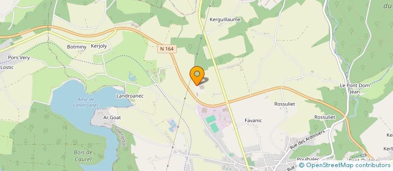 localisation de l'entreprise AVEL SA  GUERLEDAN