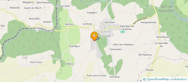 localisation de l'entreprise AVEL VOR  COADOUT