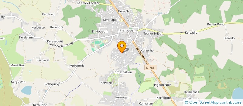 localisation de l'entreprise AVEL VOR  ERDEVEN