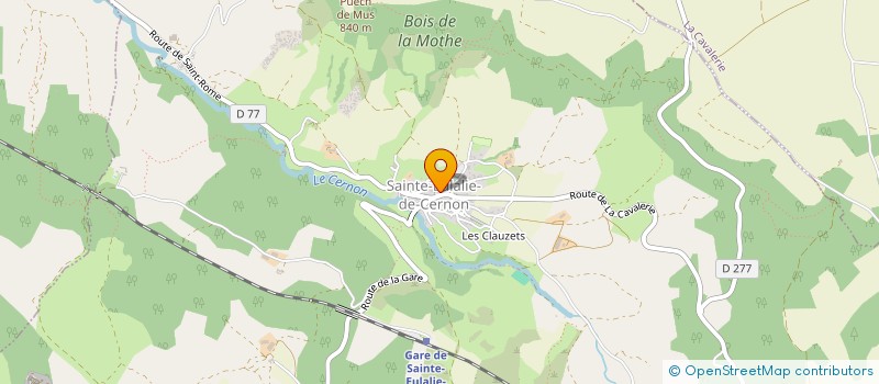 localisation de l'entreprise AVELIA  SAINTE-EULALIE-DE-CERNON