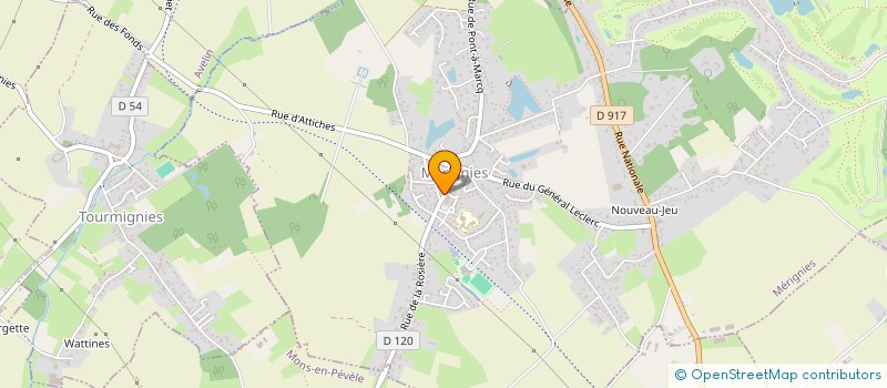 localisation de l'entreprise AVELIN LOISIRS ET CULTURE à AVELIN