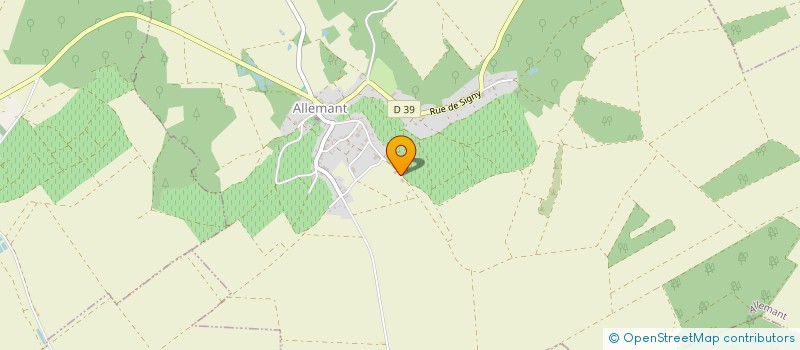 localisation de l'entreprise AVELINE CLAISSE à ALLEMANT