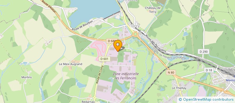 localisation de l'entreprise AVELIS INDUSTRIE à TORCY