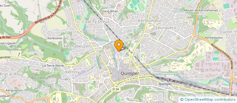 localisation de l'entreprise AVELSEA HOLDING à QUIMPER