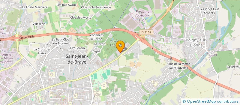 localisation de l'entreprise AVELYS à SAINT-JEAN-DE-BRAYE