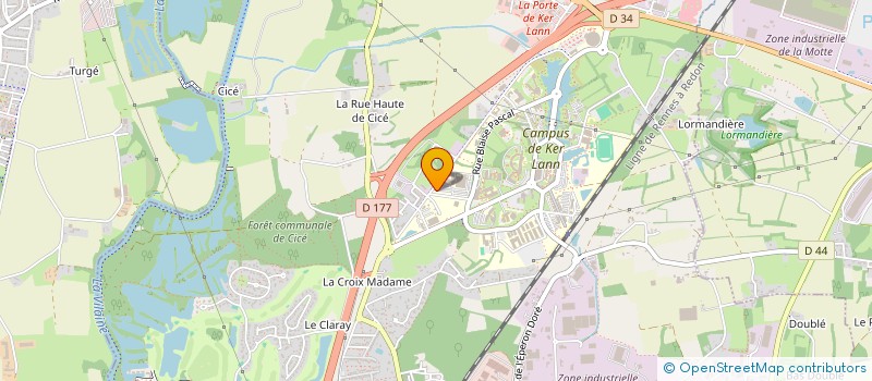 localisation de l'entreprise AVEM à BRUZ