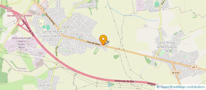 localisation de l'entreprise AVEM  SAINTE-MARIE-AUX-CHENES