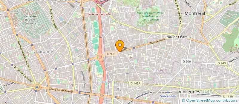 localisation de l'entreprise AVEMONT à MONTREUIL