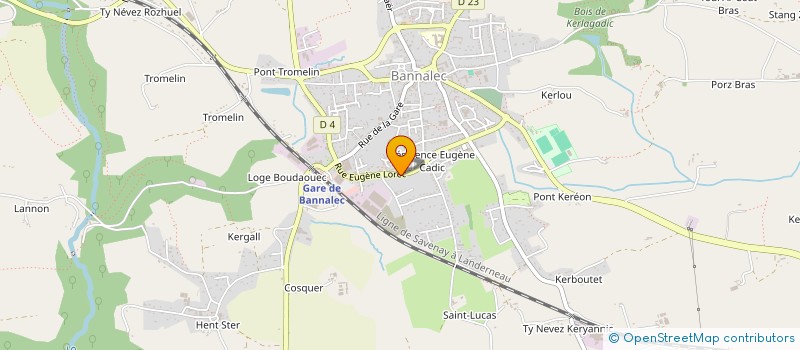 localisation de l'entreprise AVEN ASSISTANCE IMMOBILIER  BANNALEC